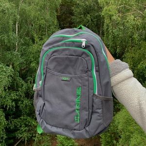 Dakine Campus green and Grey Backpack